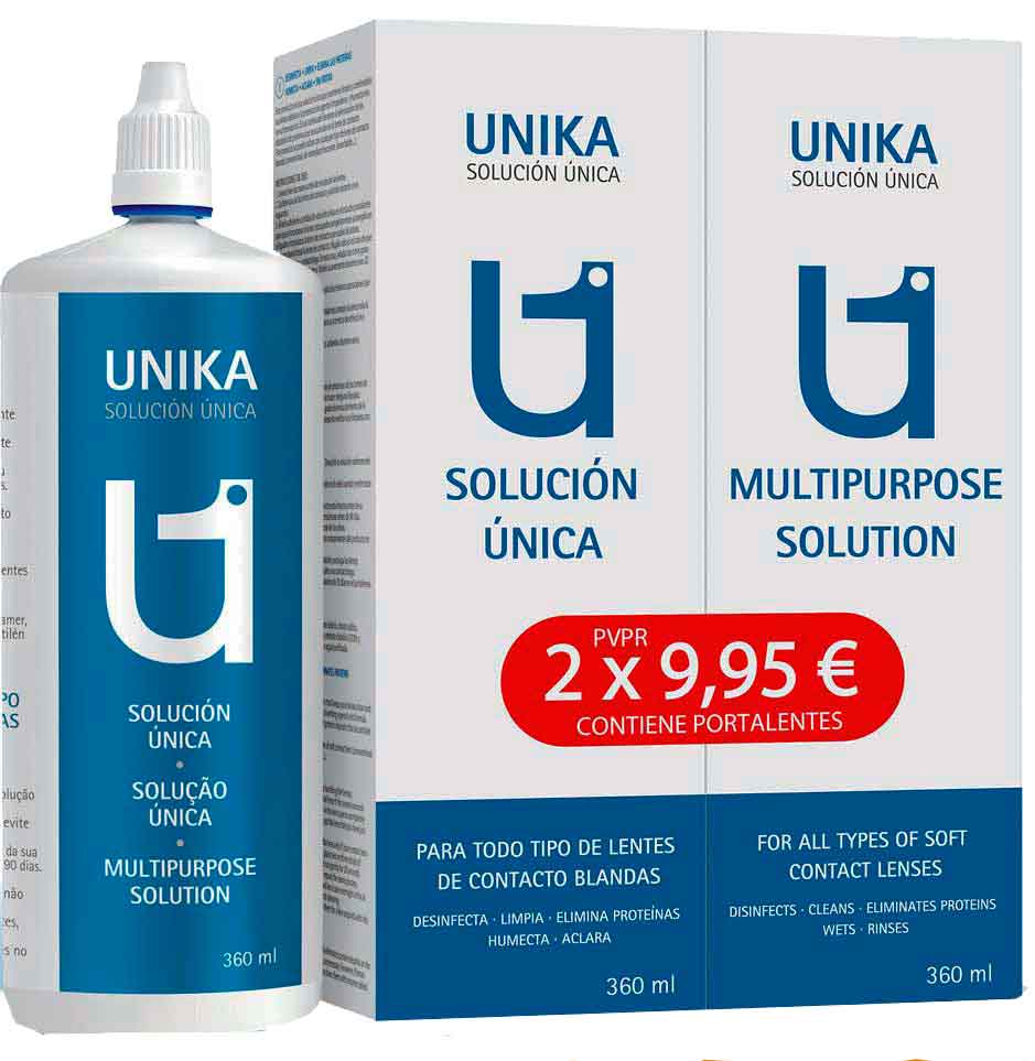 SOLUCION UNIKA Pack 2U 360 ml + Portalentillas