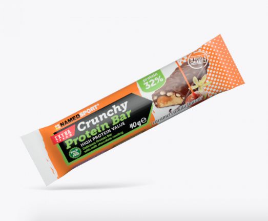 NamedSport Crunchy Proteinbar Barrita Vainilla Caramelo 40g