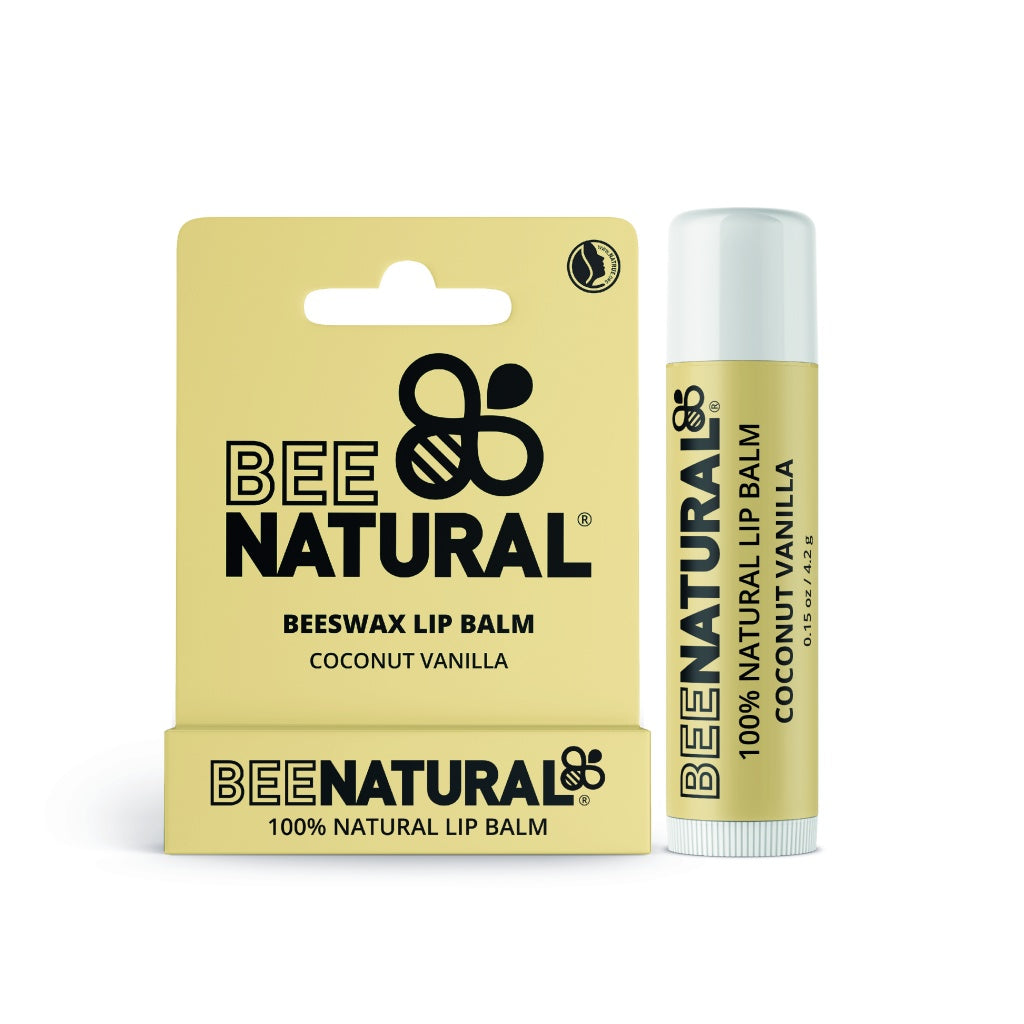 Bee Natural Bálsamo Labial Cera de Abeja Sabor COCO-VAINILLA