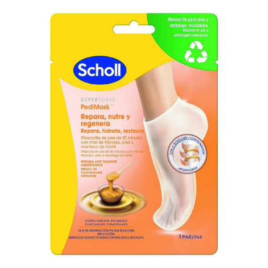 Dr. Scholl ExpertCare Mascarilla pies Hidratante Miel de Manuka