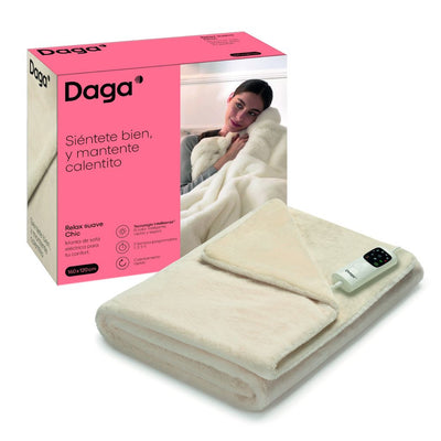 DAGA Manta térmica eléctrica de Sofá Relax Suave Chic