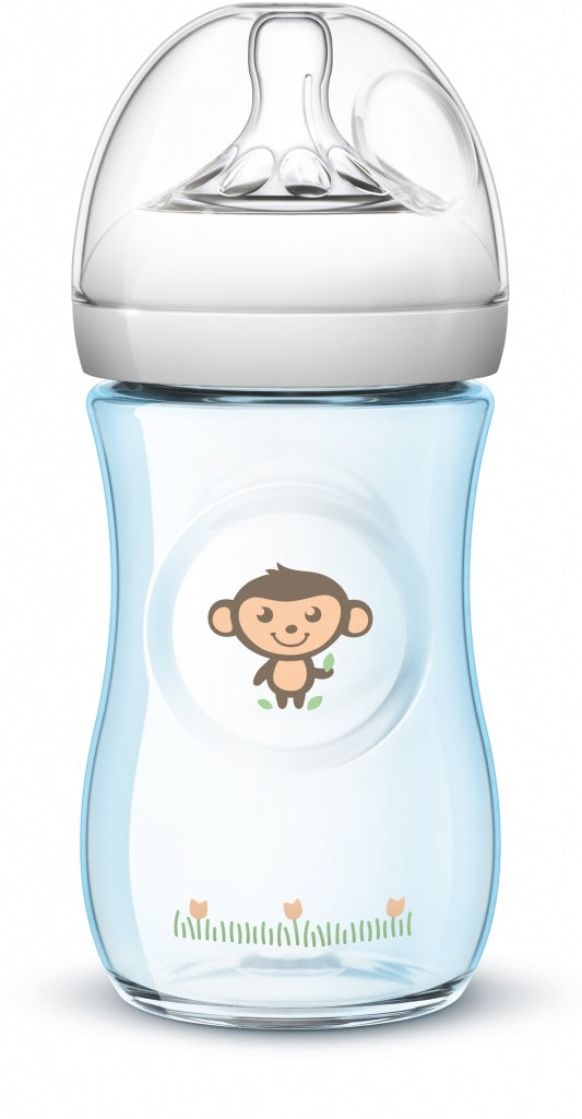 ZZ Philips Avent biberón natural azul monos 260 ml