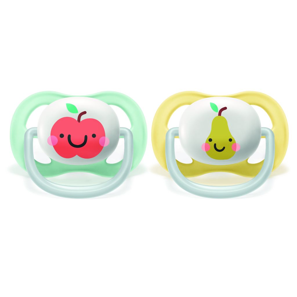 Philips Avent 2 chupetes ultra air collection fruit 0-6 meses neutro