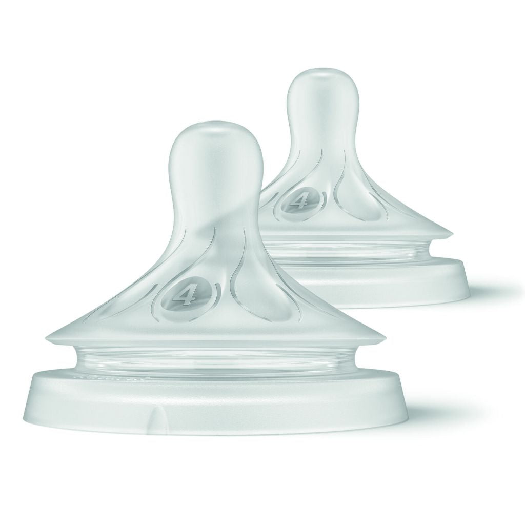 Philips Avent 2 Tetinas Natural Response T4 - flujo rápido, 3m+