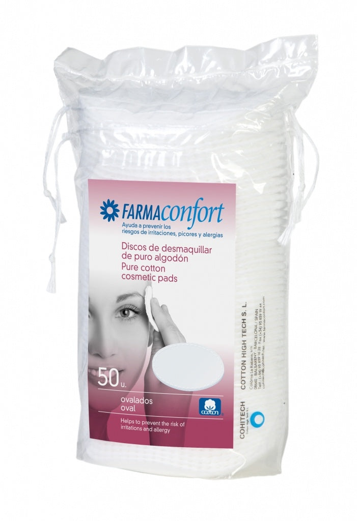 Farmaconfort discos algodón ovalados 50 unidades
