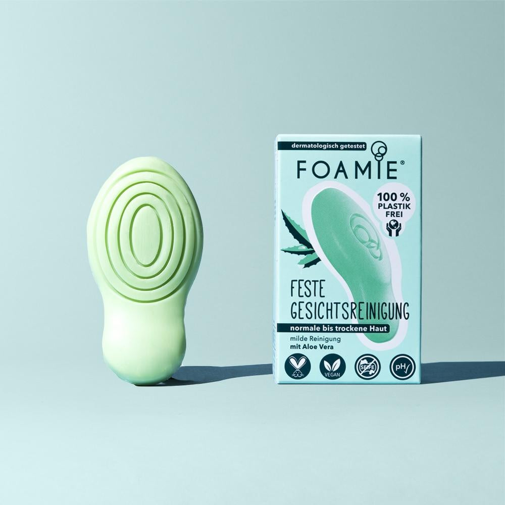 Foamie limpiador facial solido de aloe vera para piel seca Solido Sin Plasticos Eco