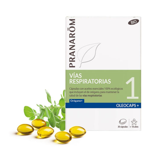 Pranarôm OLEOCAPS+ 1 Vias Respiratorias BIO 30 caps.