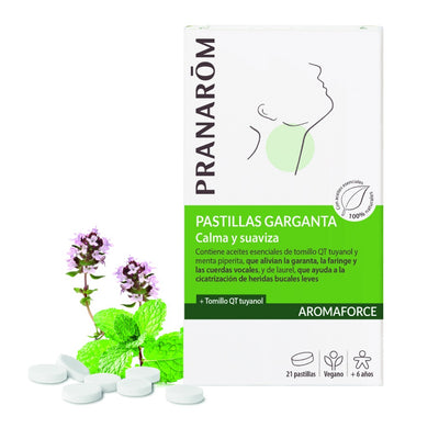 Pranarôm AROMAFORCE Pastillas garganta 21 pastillas