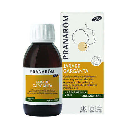 Pranarôm AROMAFORCE Jarabe Garganta BIO 150 ml