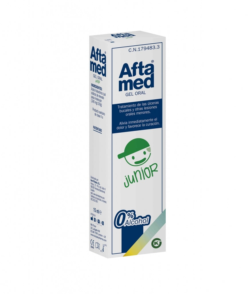 Aftamed Gel Bucal Junior Para Aftas y Heridas Bucales 15 ml
