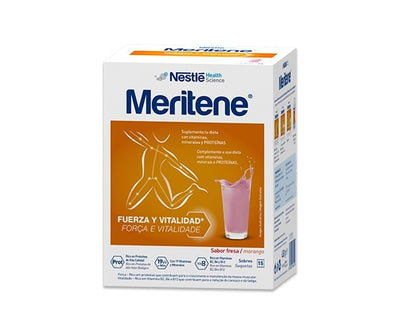 Meritene Proteínas en Polvo Fresa 15 sobres