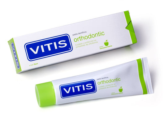 Vitis Orthodontic Pasta Dental Sabor Manzana-Menta 100 ml