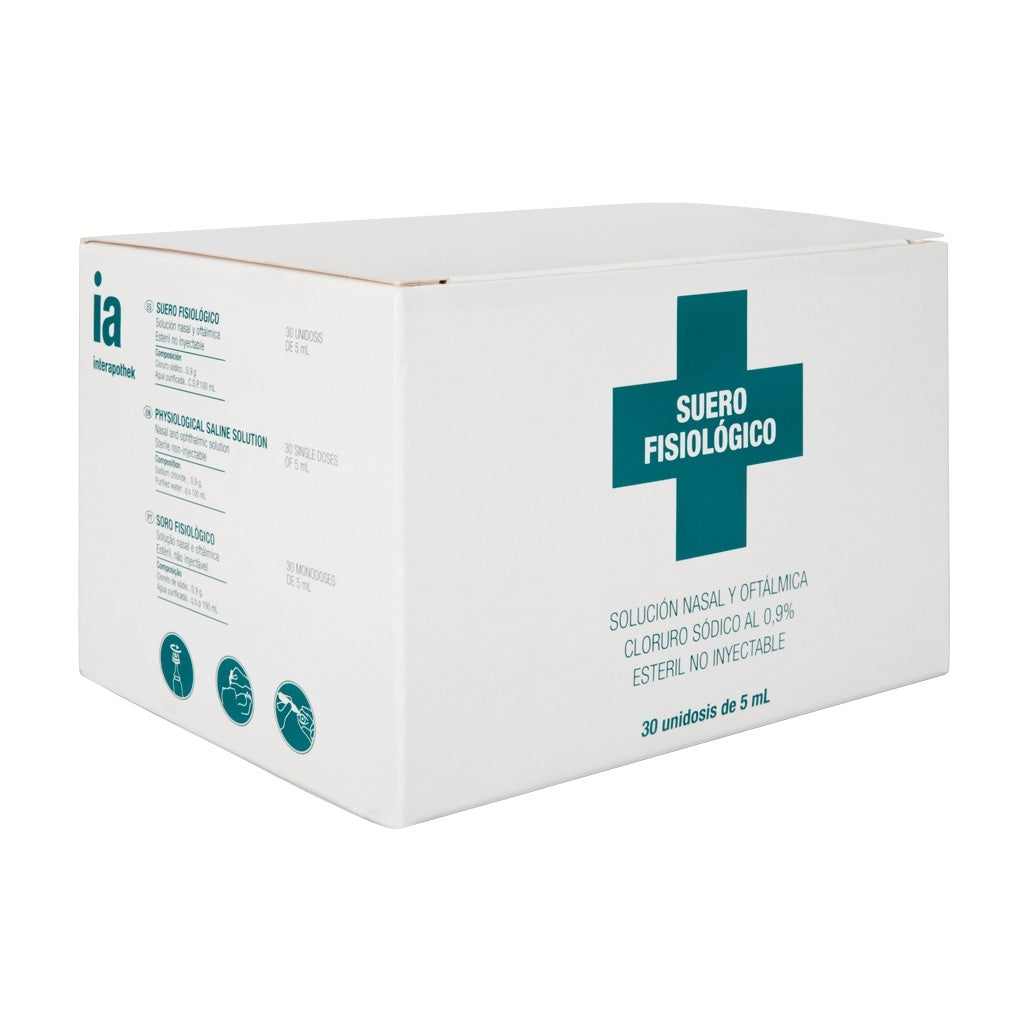 Interapothek Suero fisiológico monodosis 5 ml 30u