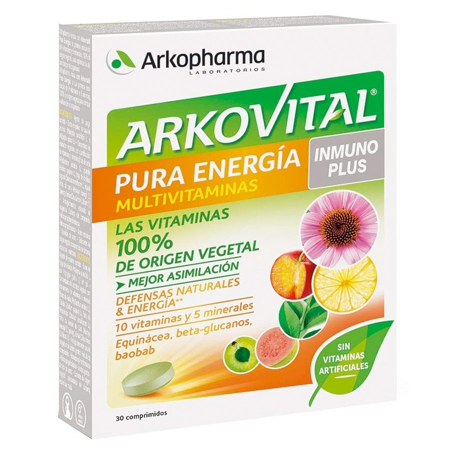 Arkovital Pura Energía Multivitaminas Inmunoplus 30 Comprimidos