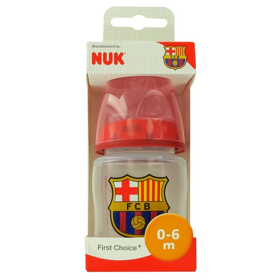 Biberón Nuk Fc Barcelona Silicona 0-6 M 150 Ml