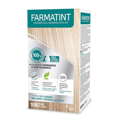 Farmatint Crema 10N Rubio Platino 155 Ml