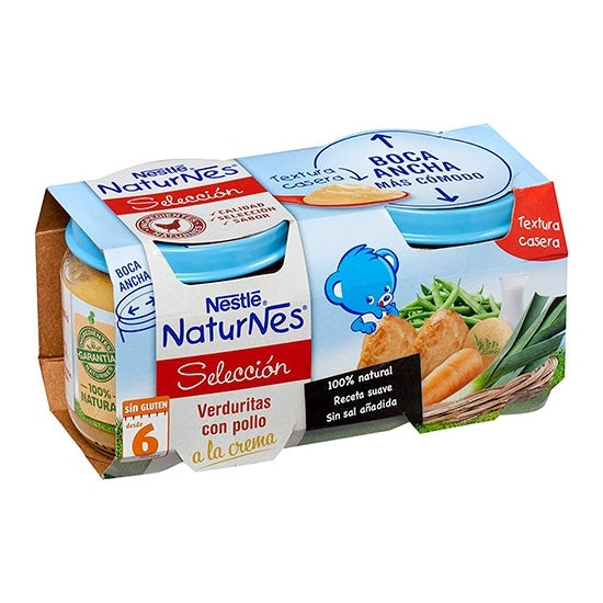 Nestlé Naturnes Verduritas y Pollo Crema 2 X 200 g