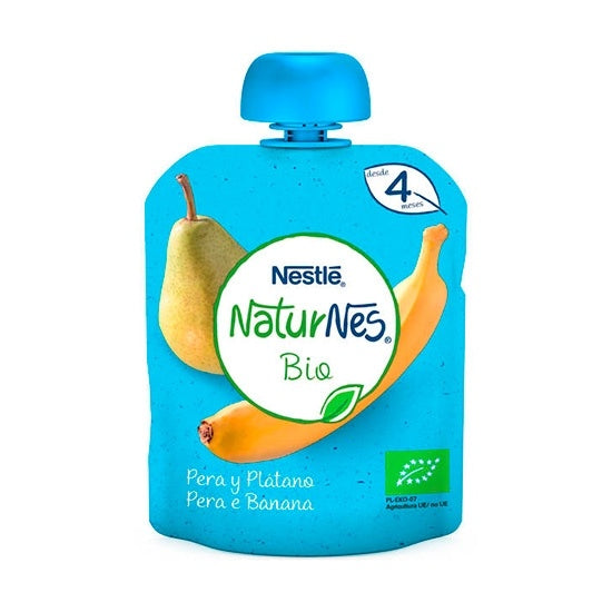 Nestlé Naturnes Bio Pera Plátano Bolsa 90 G