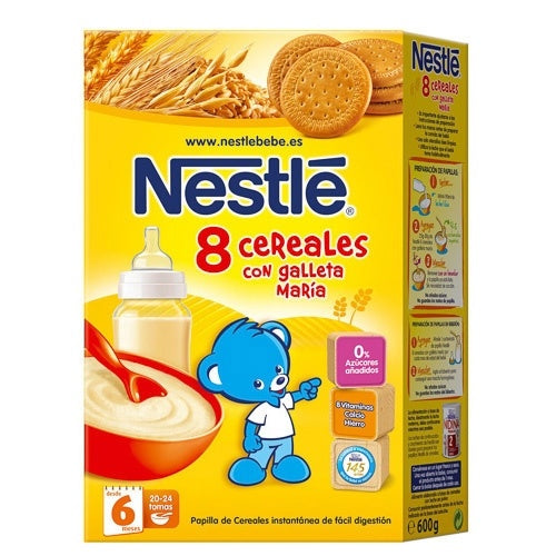 Nestlé Papilla 8 Cereales Galleta 600 G