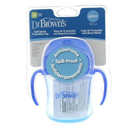 Taza Educativa Dr Brown´S +6M 180 Ml