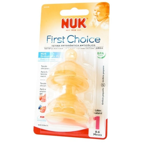 Tetina Nuk Ancha Fc 1S Látex Bi 2 Unidades