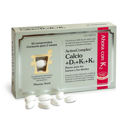 Active Complex Calcio+D3+K 60 Cápsulas