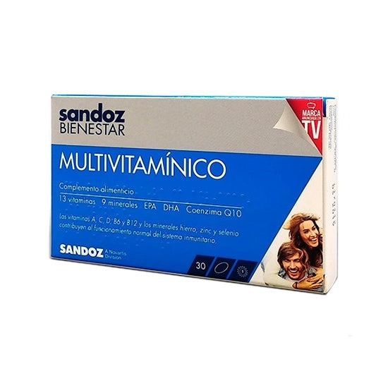 Sandoz Bienestar Multivitamínico 30 Cápsulas