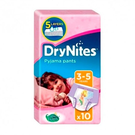 Drynites Niña 3-5 Años 10 U