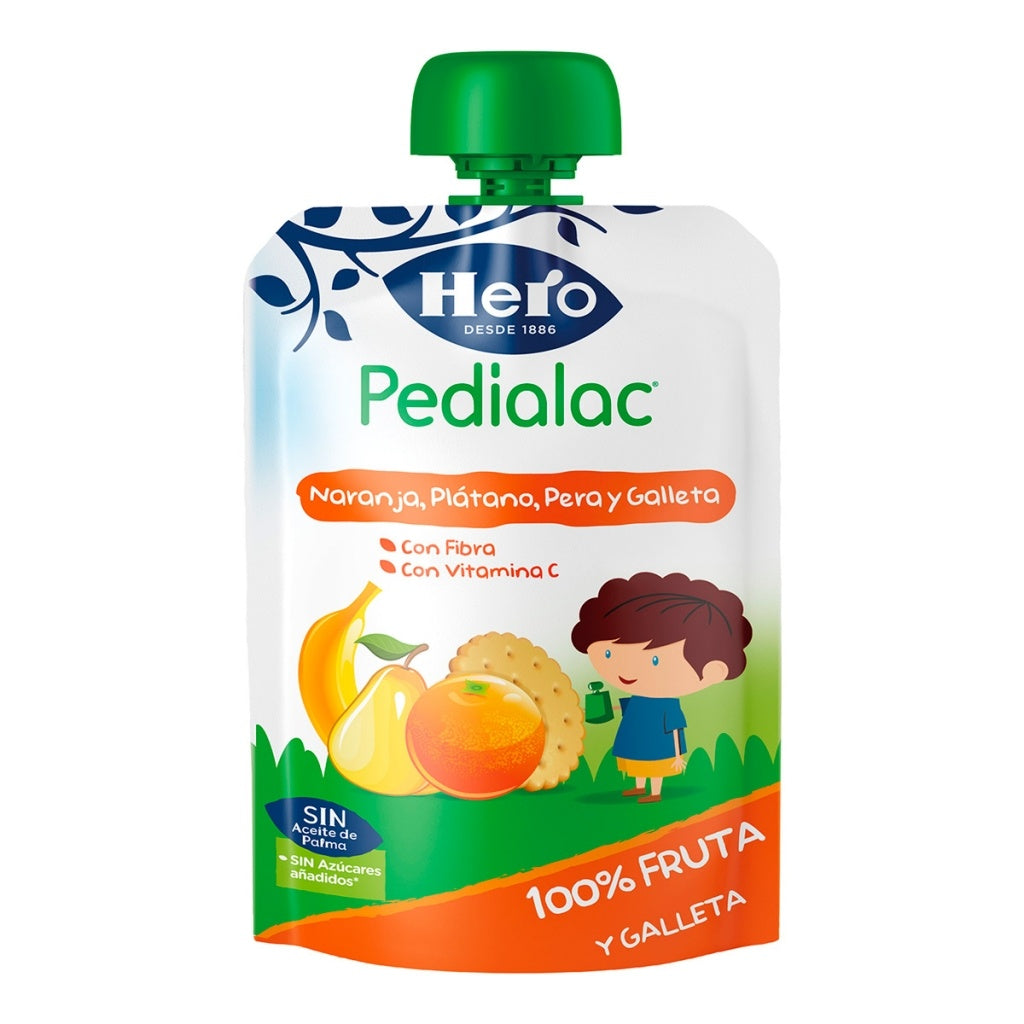 Hero Baby Pedialac Ñams Naranja Plátano Galletas 100 G