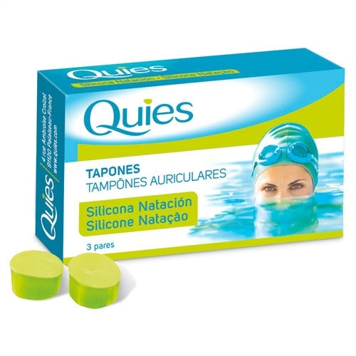 Quies Tapones De Oído Silicona Natación 6U