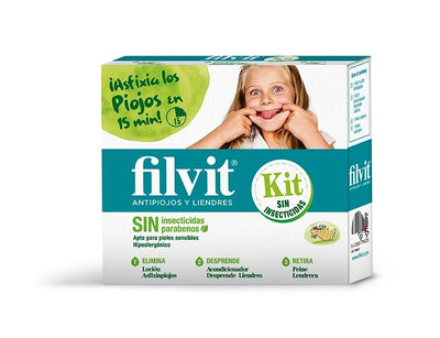 Filvit Kit Sin Insecticidas Loción + Acondicionador + Peine