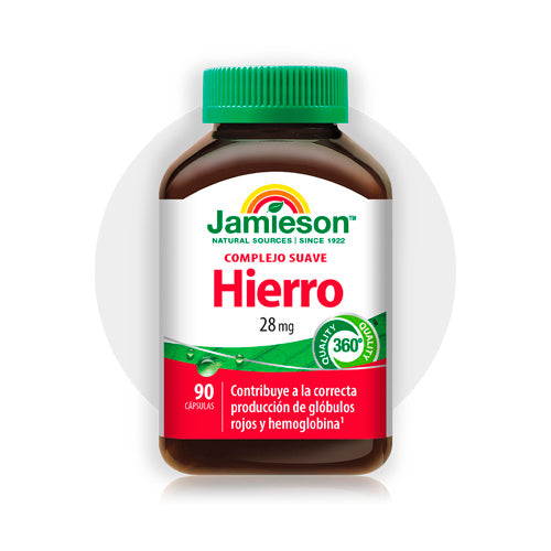 Jamieson Hierro 28 mg 90 cápsulas