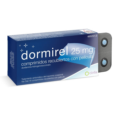 Dormirel 25 mg 16 comprimidos