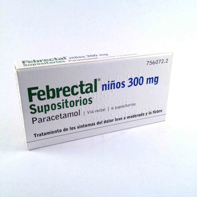 Febrectal 6 supositorios niños