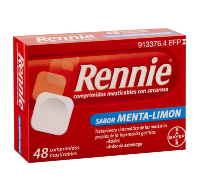 Rennie Sabor Menta-Limón 48 comprimidos masticables