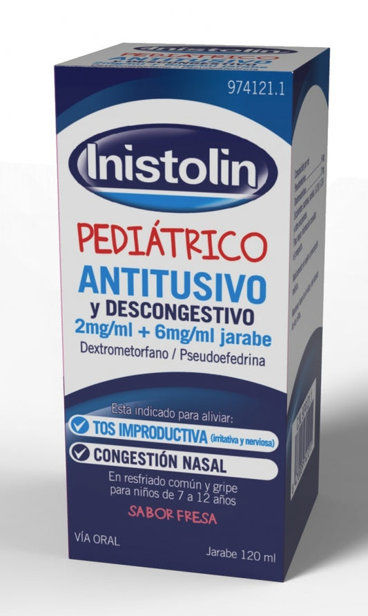 Inistolin jarabe pediátrico Antitusivo-Descongestivo 120 ml
