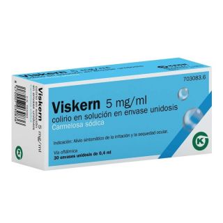 Viskern 5mg/ml 30 envases monodosis, colirio en solución