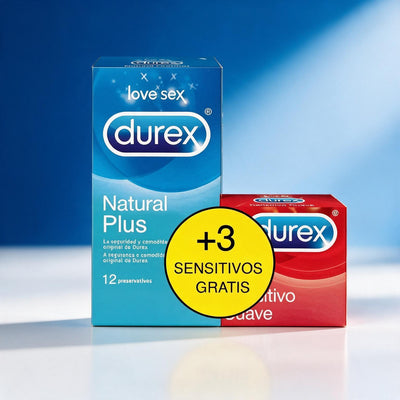 Durex Preservativos Natural Plus 12U+3U Durex Sensitivo