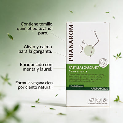 Pranarôm AROMAFORCE Pastillas garganta 21 pastillas