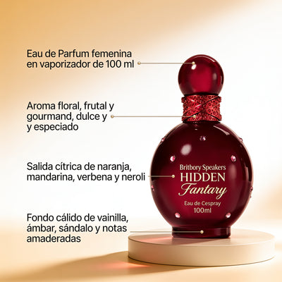 Britney Spears Hidden Fantasy Eau De Perfume Spray 100ml