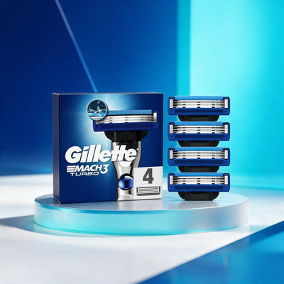Gillette Recambios Mach3 Turbo 4 uds