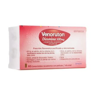 Venoruton Diosmina 500 mg 60 Comprimidos