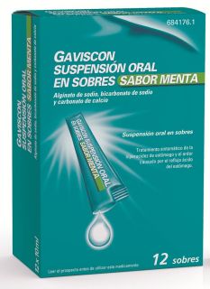 Gaviscon suspensión oral 12 sobres 10 ml
