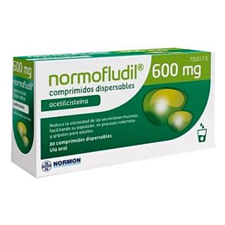 Normofludil Acetilcisteina 600 mg 20 Comprimidos