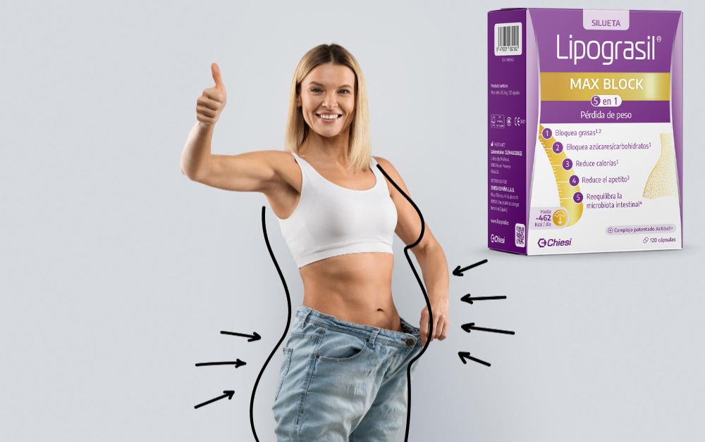 Lipograsil Maxblock 5 en 1: Control de peso, tránsito intestinal y equ ...