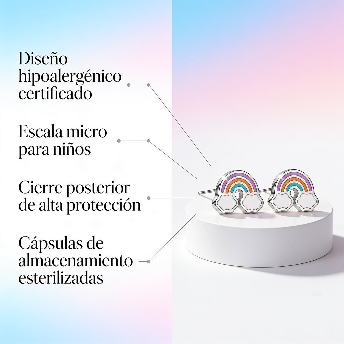 Benton Pharma KIDS Arcoiris Nube Acero