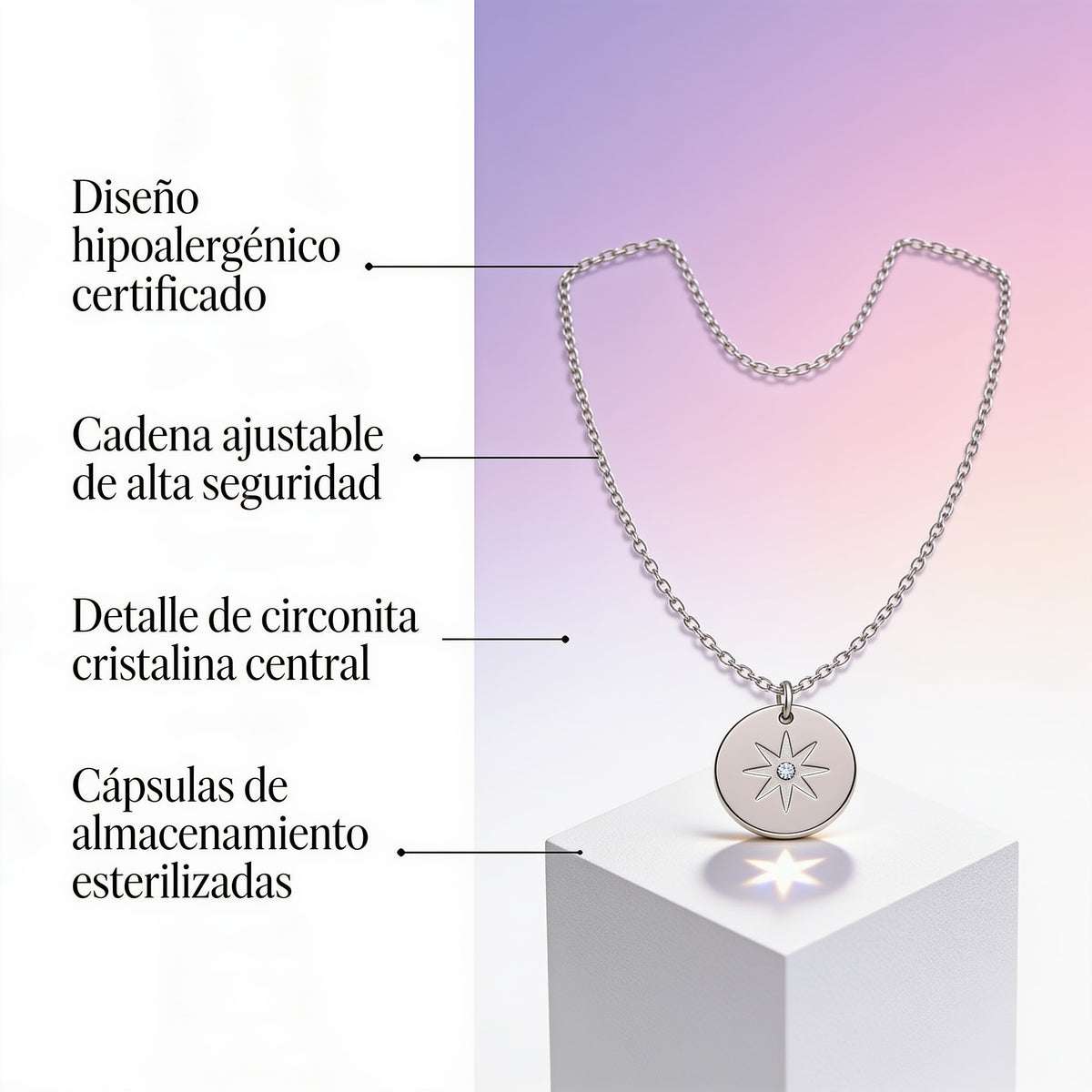 Benton Pharma COLLAR Estrella Acero