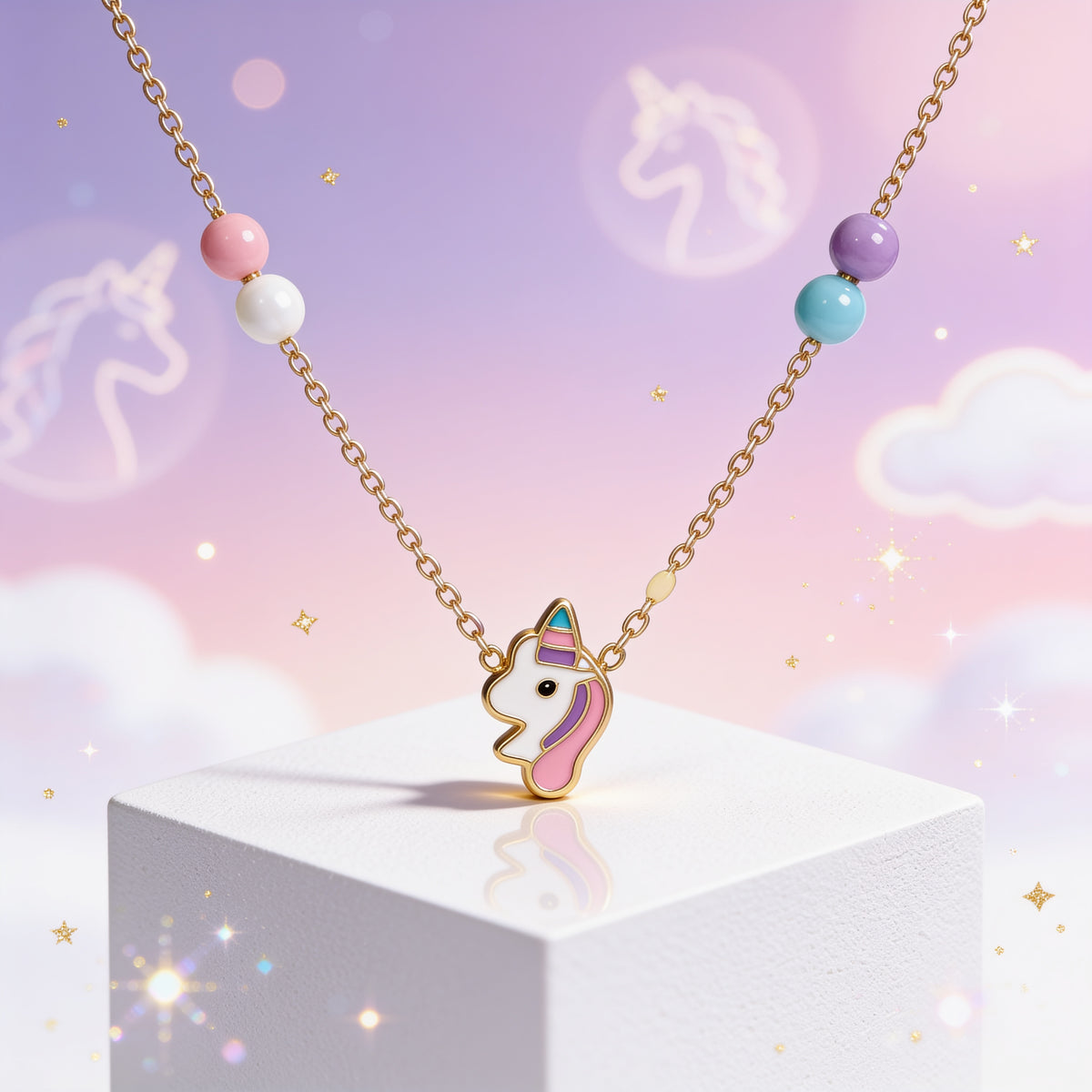 Benton Pharma COLLAR Unicornio Oro