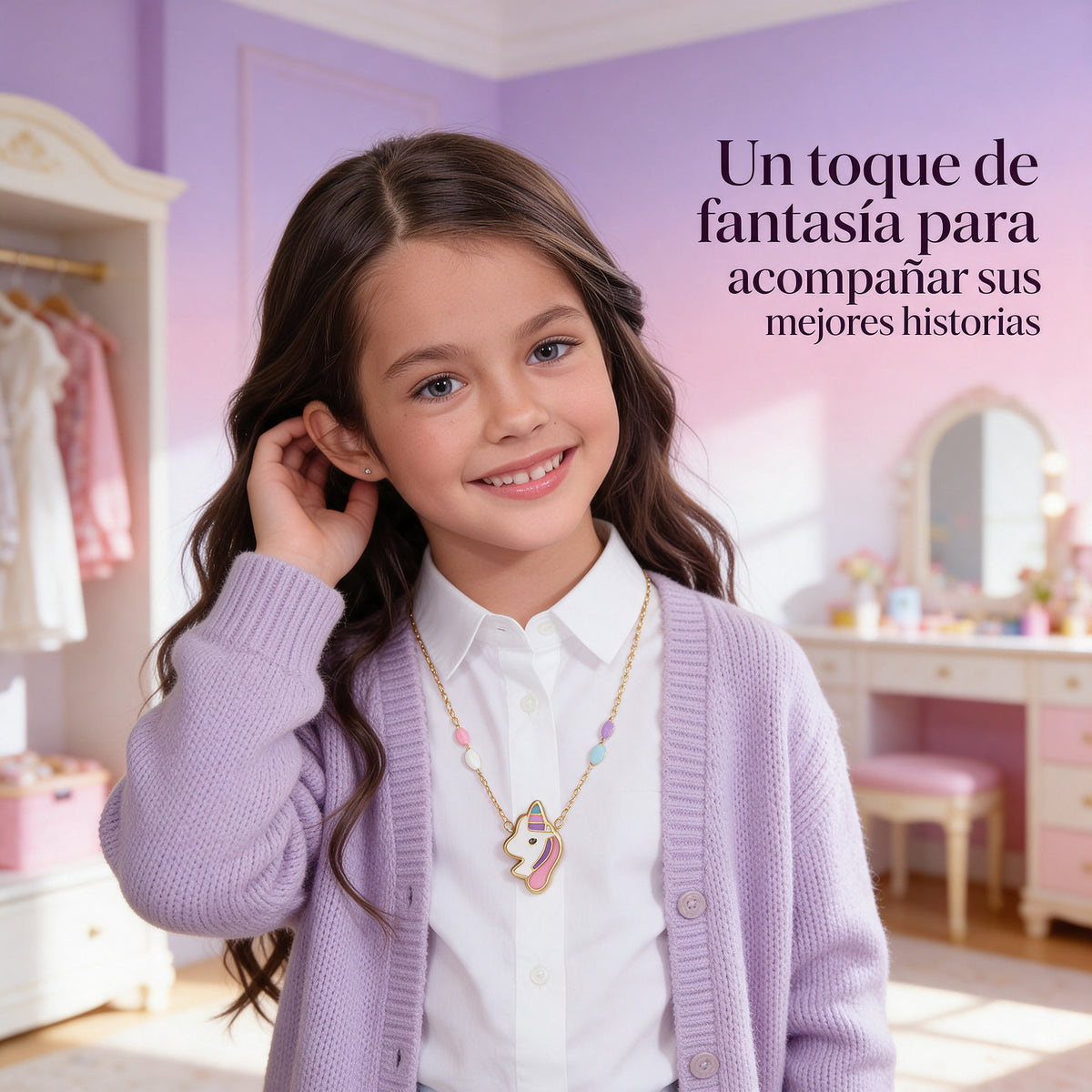 Benton Pharma COLLAR Unicornio Oro