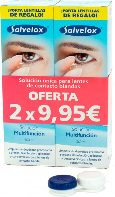 Salvelox Pack Duplo Solución Lentillas 360 ml